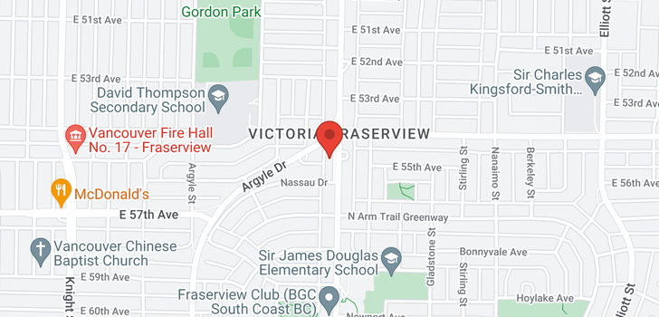 map of 7087 VICTORIA DRIVE